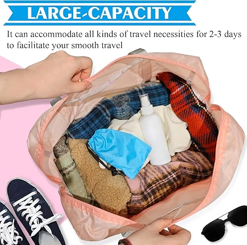 Miniatura 7 de Bolsa de viaje plegable, 2 piezas, bolsa de equipaje Spirit Airlines, artículo personal, bolsa de gimnasio deportiva resistente al agua, bolsas