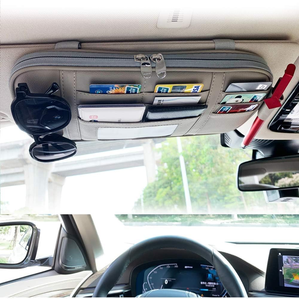 Car Sun Visor Organizer Auto Car Visor Pocket and Interior
