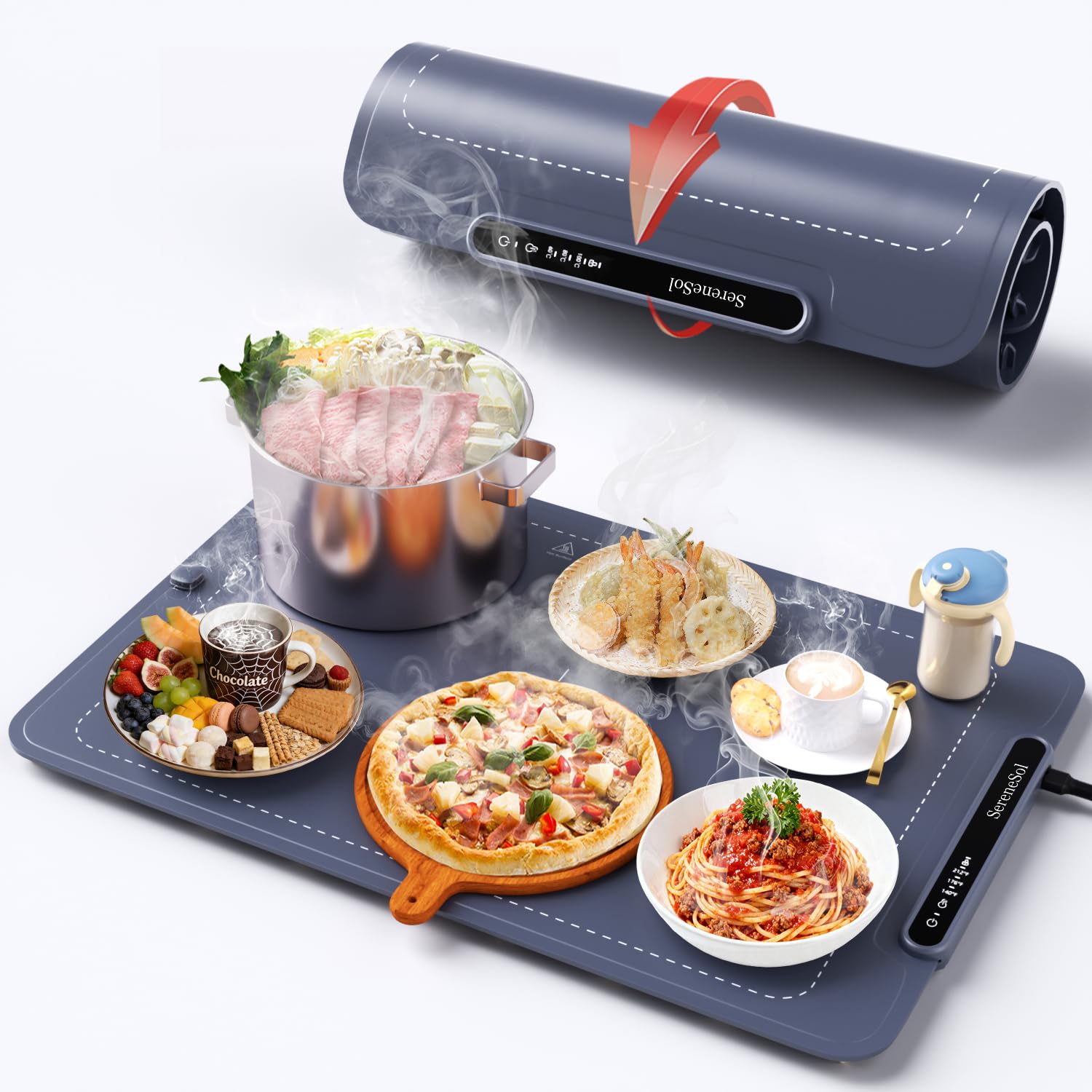 Amazon | 料理保温プレート フードウォーマープレート 薄型 3段階温度