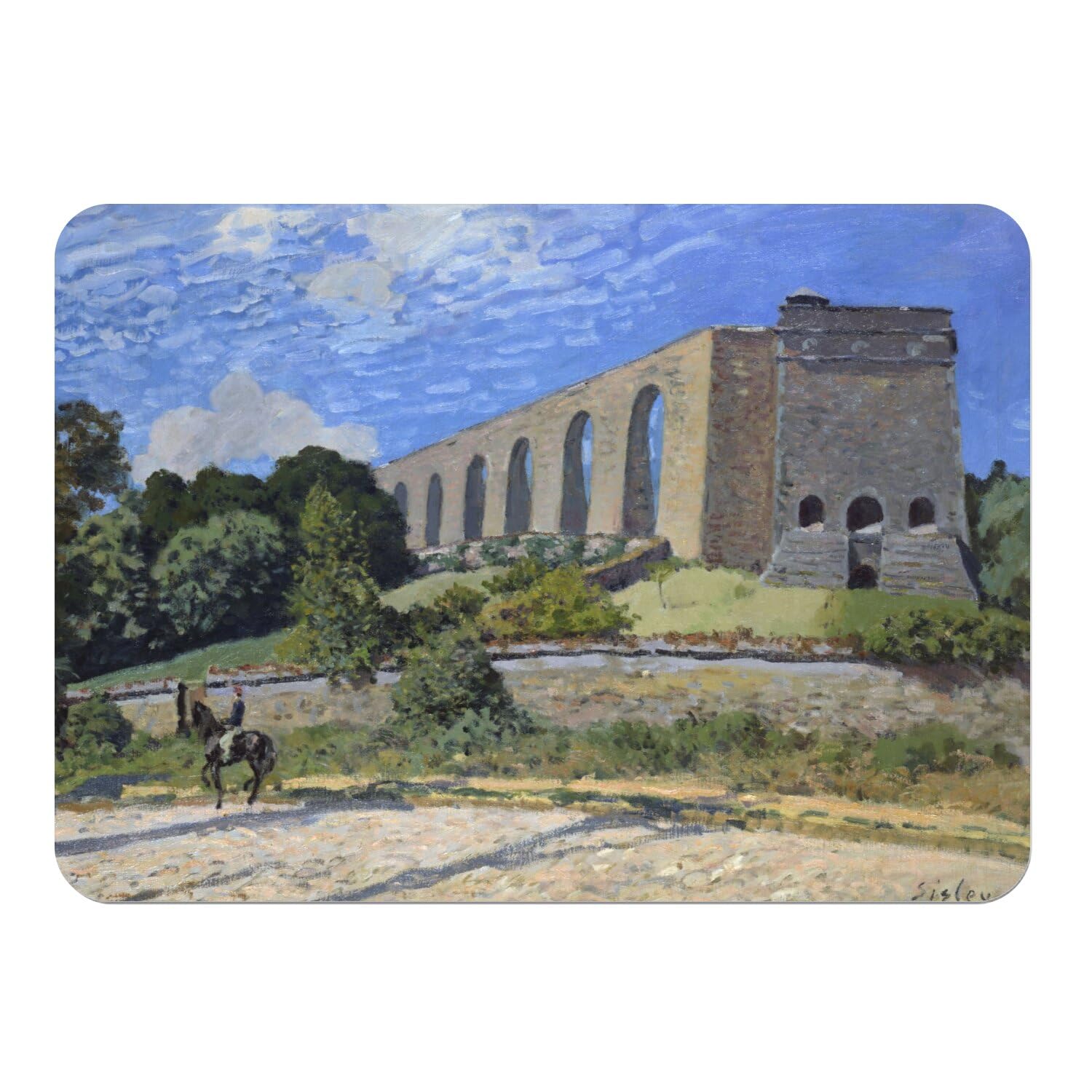 Napperons Alfred Sisley lot de 4 idée cadeau amateurs d'impressionnisme