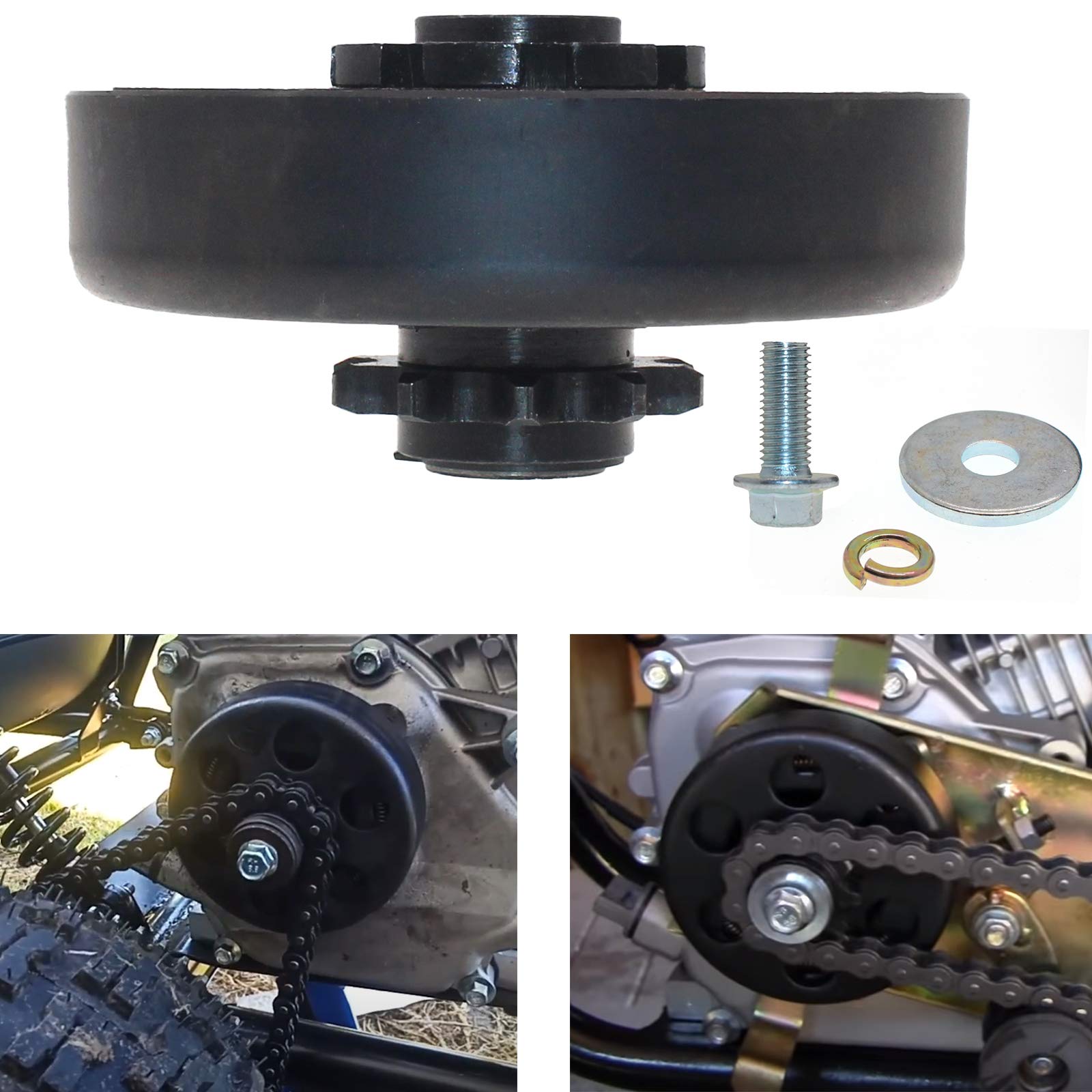 Frizione centrifuga Frizione Go kart Frizione Predator 212 Alesaggio 3/4" 10 denti con bullone Compatibile Predator 212cc 196CC GX160 GC160 Fino a 6,5 hp Motore
