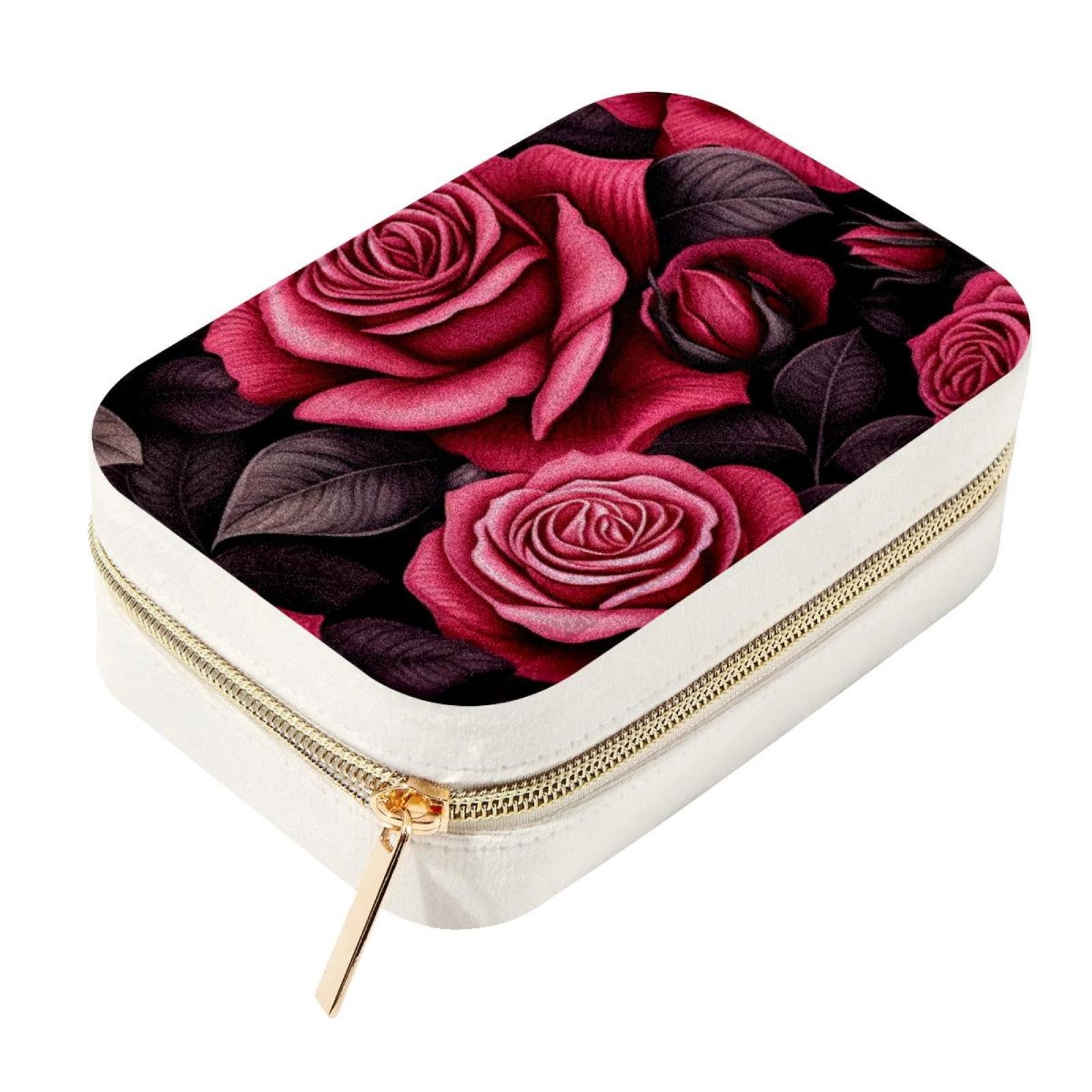 Boîte à bijoux de voyage rose idéale pour organiser vos déplacements