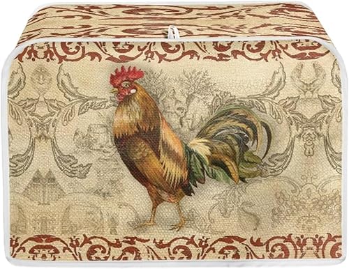 Psesaysky Fundas para tostadora de gallo, horno para hacer pan, accesorios de cocina, a prueba de polvo, fundas de huellas dactilares, de poliéster,