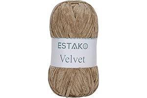 Estako Chenille Home Slim Yarn: Elevate Your Knitting and Crocheting Creations
