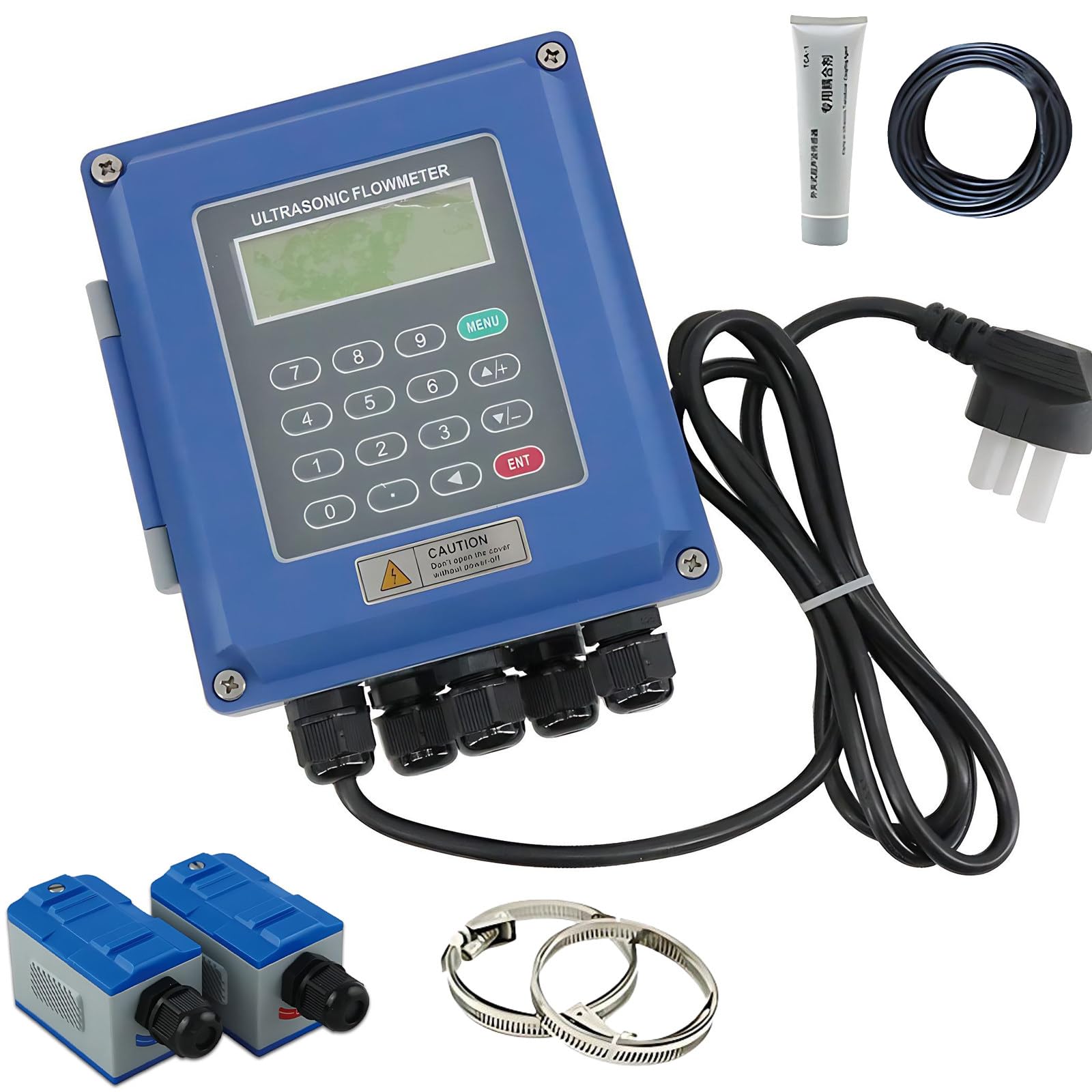 CGCSYZ Digital Portable Flow Meter – Ultrasonic Clamp-On Sensor for Liquids