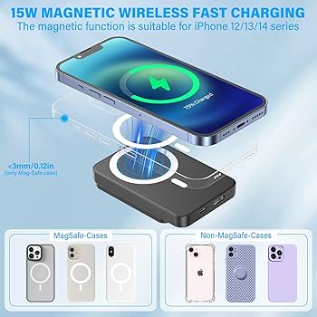 スマホアクセサリー Wireless Powerbank 10,000mAh Wireless Power Bank 10000 mAh Magnetic Wireless Power Bank