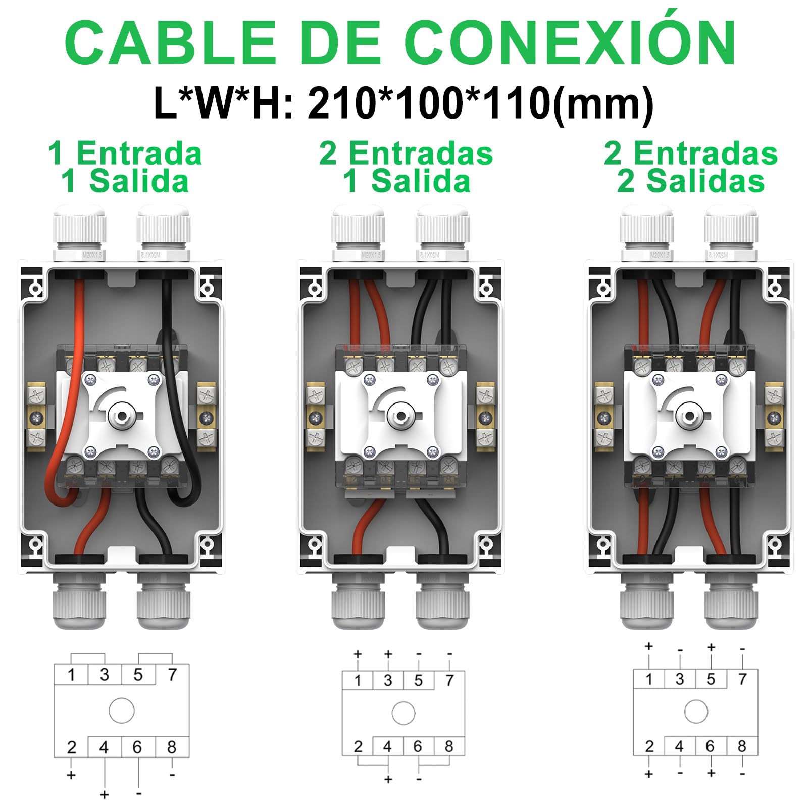 Disyuntor Fotovoltaico DC1200V 32A 1 o 2 Cuerdas IP66, Interruptor de Desconexión Solar para Paneles Solares, Sistemas Off/Grid, RVs, Barcos