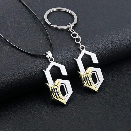 Miniatura 7 de FunBoat Grimmjow Anime NO.6 Charm Llavero Ulquiorra Cifer NO.4 Collar Regalos de Navidad para niños, niñas, adolescentes, mujeres y hombres