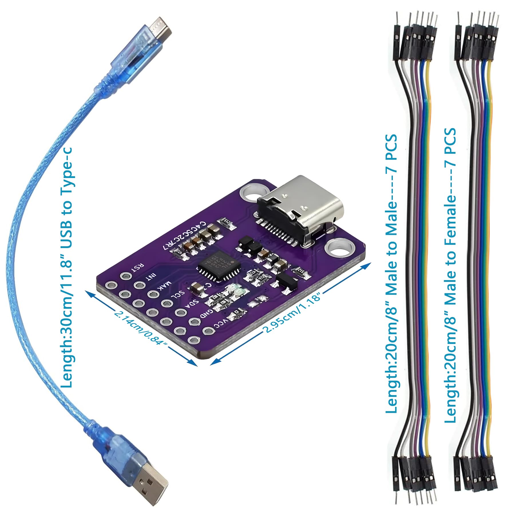 Minidodoca CP2112 Adapter Type-C USB to SMBus I2C Communication with Wires