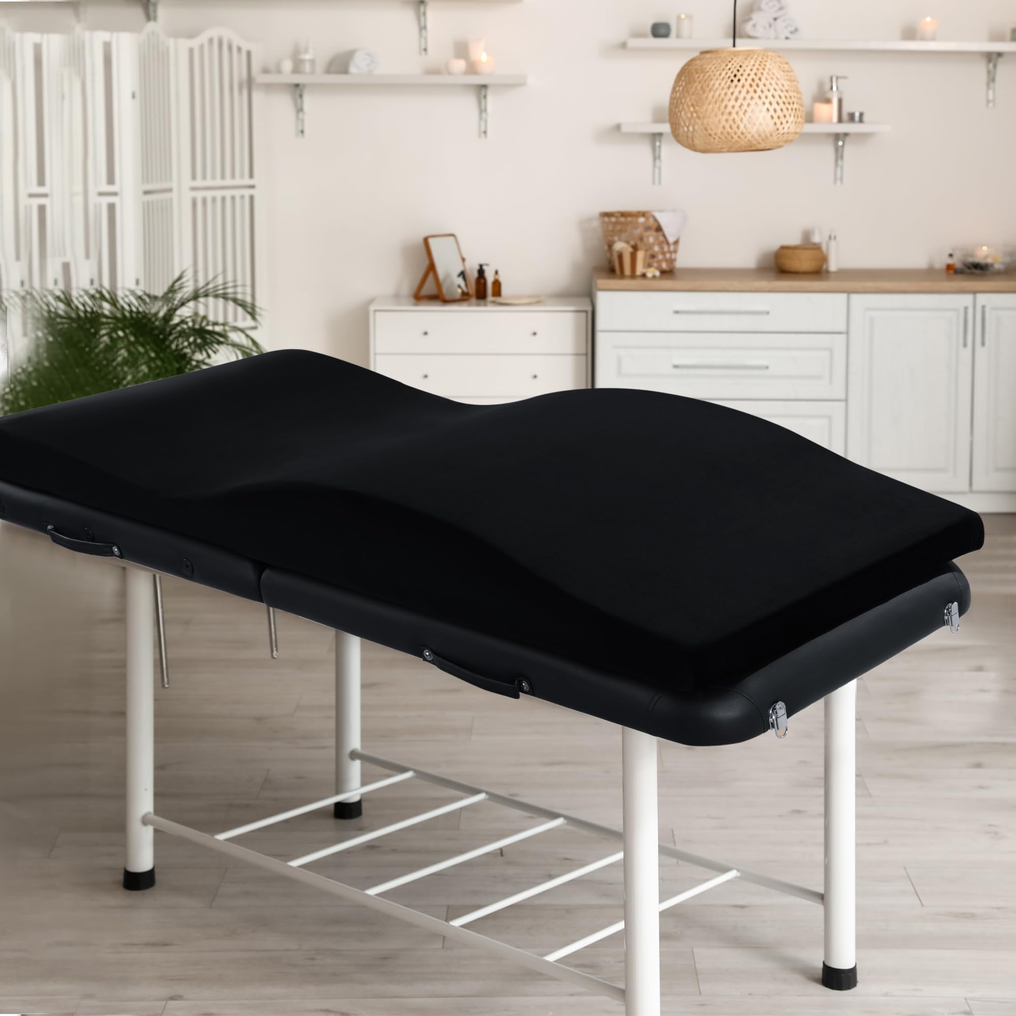 Matelas Incurvé Extension de Cils - Mousse à Mémoire de Forme Ergonomique - Salon de Beauté, Confort Maximal