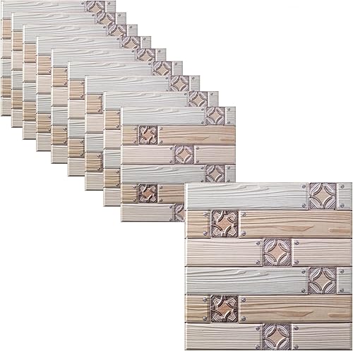 Miniatura 8 de Panel de pared decorativo 3D, paneles de pared de ladrillo sintético, espuma impermeable autoadhesiva, para decoración de pared interior, decoración