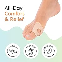 Vista 2 de ZenToes Almohadillas para callos para la parte inferior del pie, fieltro autoadhesivo con diseño en forma de U, cojines para aliviar el dolor