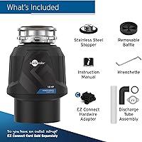 Vista 12 de InSinkErator Power 1HP y eliminación de basura EZ Connect Cable de alimentación de 3 pies para EZ Connect Power y modelos avanzados de alimentación