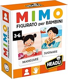 HEADU - Mimo delle Azioni per i Bambini - Emozioni, Lessico e Coordinazione Corporea | Gioco Educativo Bambini 3-6 Anni, Imparare Linguaggio Non Verbale, Idea Regalo Natale Pasqua, Made In Italy