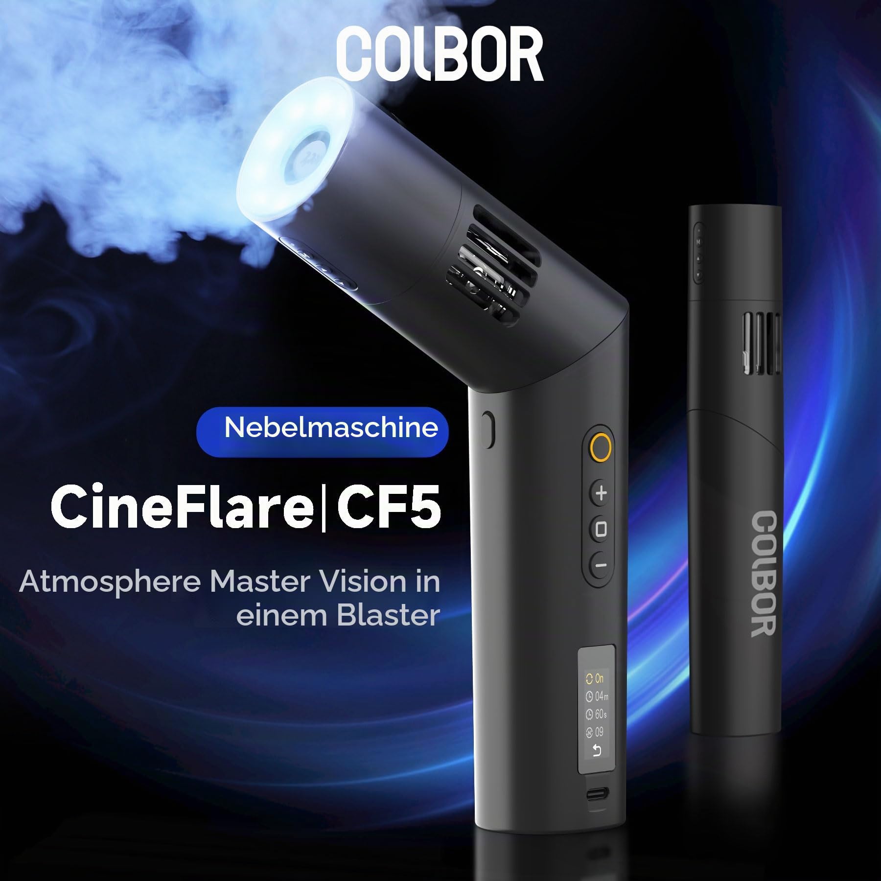 COLBOR CF5 Nebelmaschine Fog Machine für Fotografie, Nebelgerät für Bühnen und Streaming Szeneneffekte