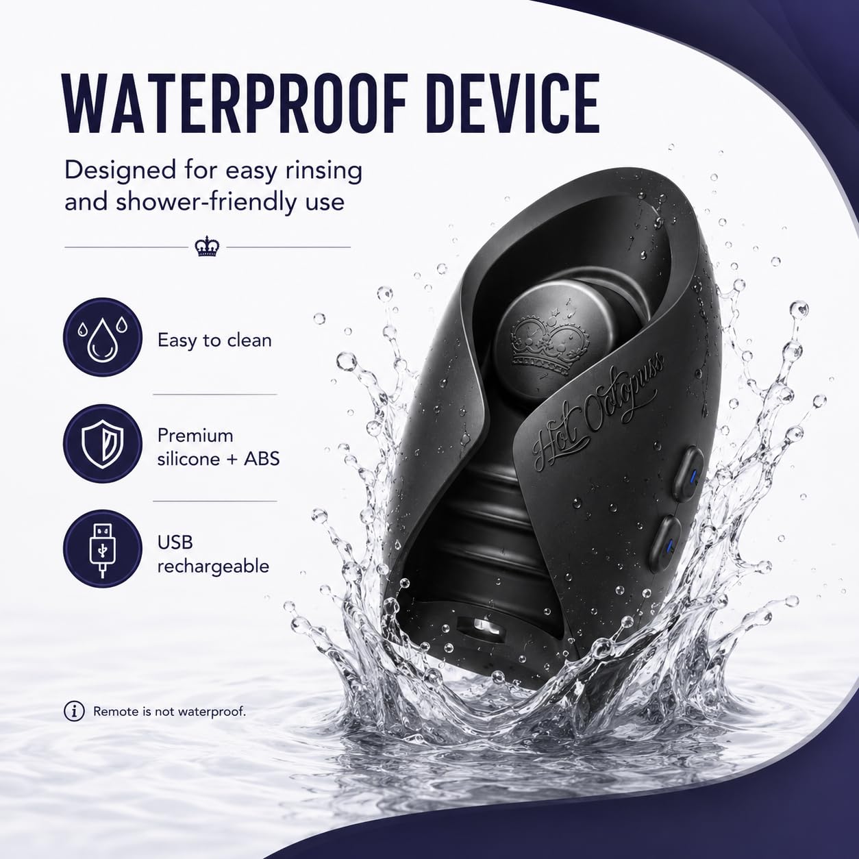 Amazon.com: Hot Octopuss Pulse Solo LUX | 100% Hands-Free Male Masturbator  with Wrist-Strap Remote Control | Automatic Penis Stroker| 6 Vibe Modes