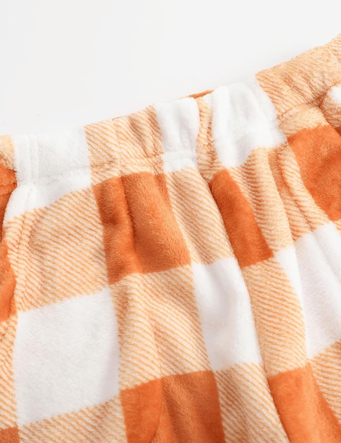 Womens Fashion Fuzzy Pajama Pants Casual Winter Drawstring Fleece Pajama Bottoms with Pockets - Image 3