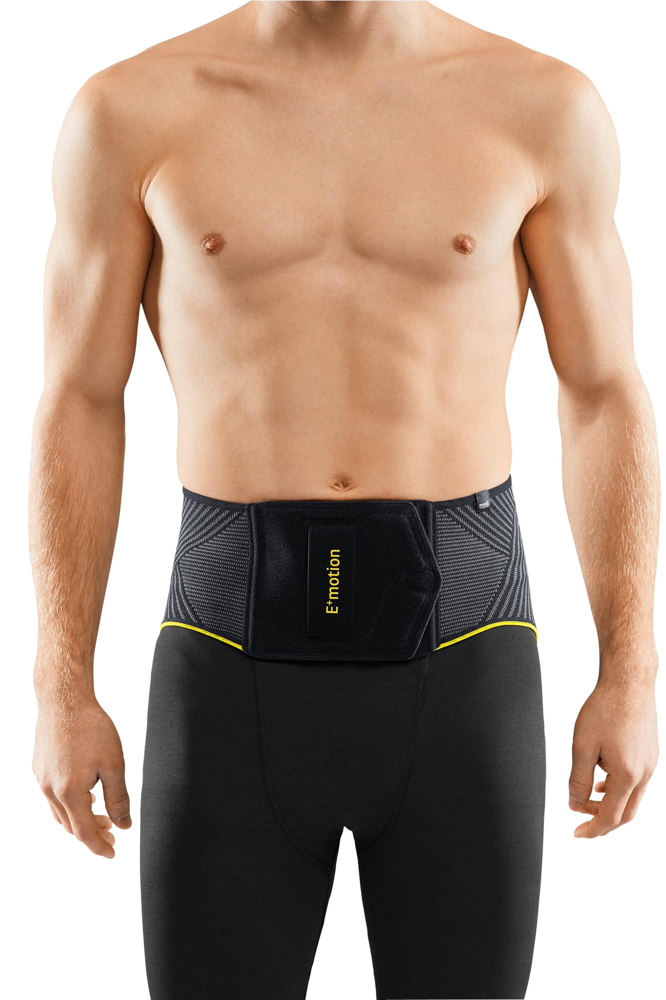 medi Lumbamed plus E+motion 3.0 sportliche Rückenorthese mit atmungsaktiver 3D-Quarz-Massage-Pelotte - Größe: II - Optimales Feuchtigkeitsmanagement - Ergonomisch - Performance-Verschluss