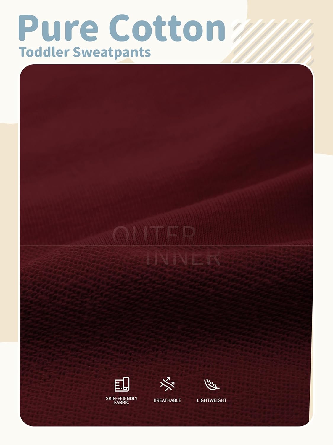 HXP 3 Pack Toddler Sweatpants Cotton Toddler Boys Girls Unisex Sweatpants Pants with Pocket Drawstring - Image 2