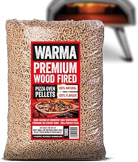 10kg Bag Eco Premium Pizza Oven Wood Pellets 100% Natural - Easy to Light - Suitable for Ooni Uuni Ninja Nero Dellonda Outdoor Garden Cooking Pellet Operated Stoves Wood Fired Pizza Ovens & Grills
