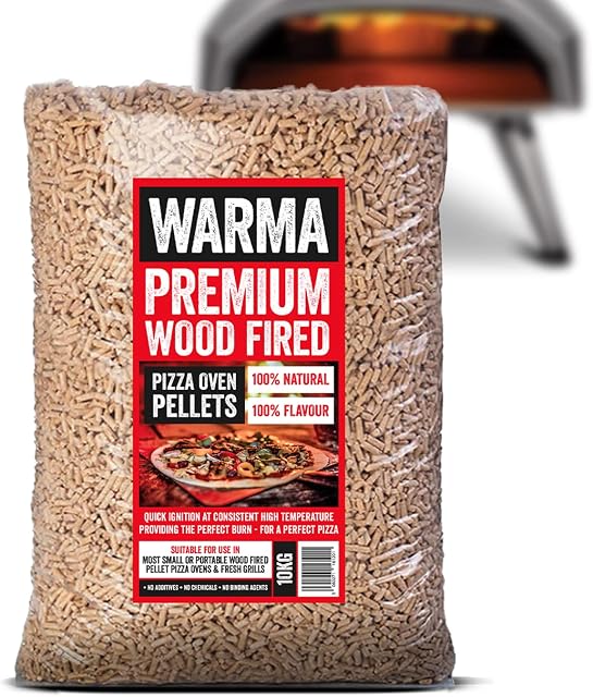 10kg Eco Premium Pizza Oven Wood Pellets 100% Natural - Easy to Light & Store - Suitable for Outdoor Garden Cooking Pellet Operated Stoves Wood Fired Pizza Ovens & Grills