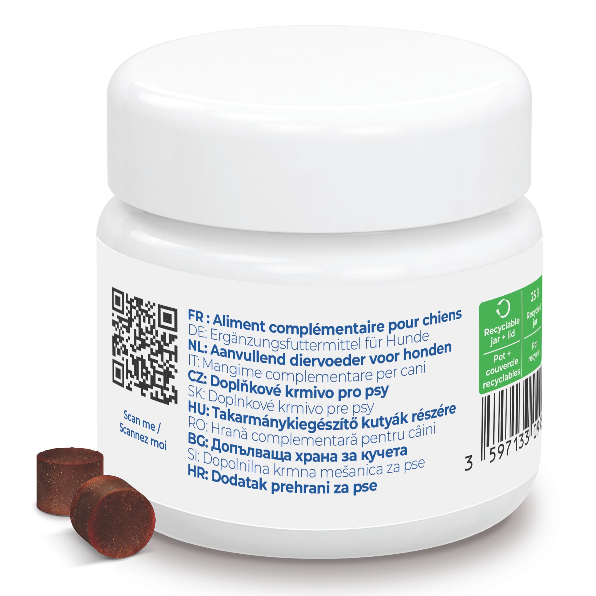 Virbac Movoflex Chien S Aliment complémentaire pour Le Soutien des articulations et de la mobilité – Petits Chiens de Moins de 15 kg – Boîte de 30 bouchées