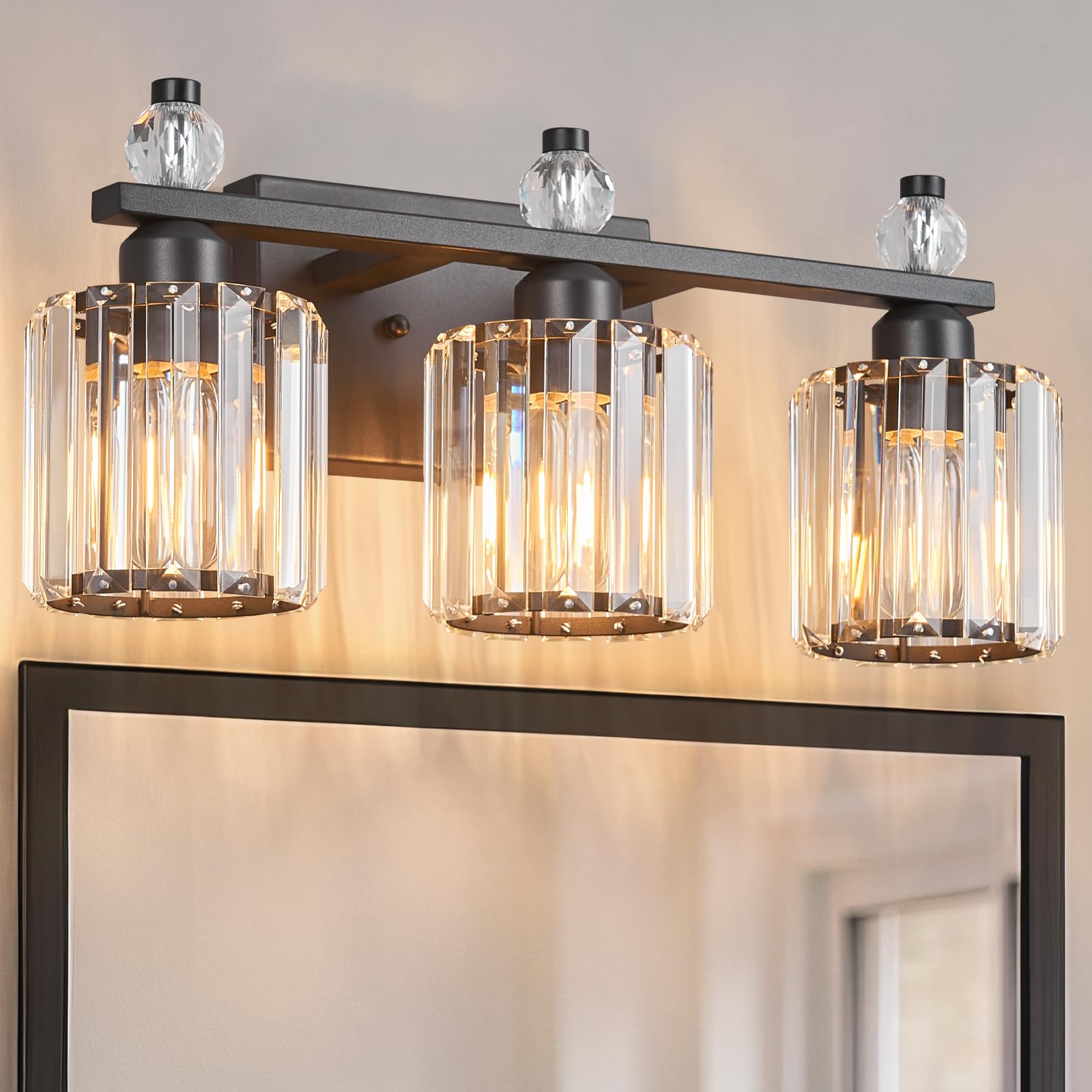 Photo 1 of FDPBY 3-Light Crystal Vanity Light Fixture