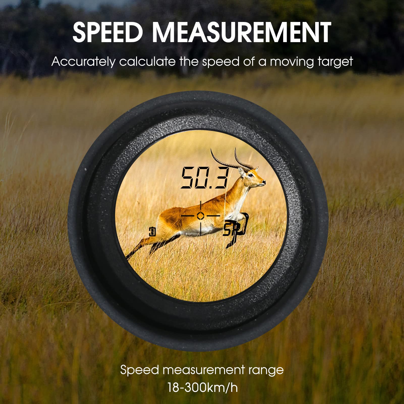 800 m/1000 m/1200 m Golf-Entfernungsmesser, 6-fache Vergrößerung, USB-Lade-Entfernungsmesser mit Neigungsdistanz, Geschwindigkeitsmesser, für Golf, Jagd, Wandern, Messung