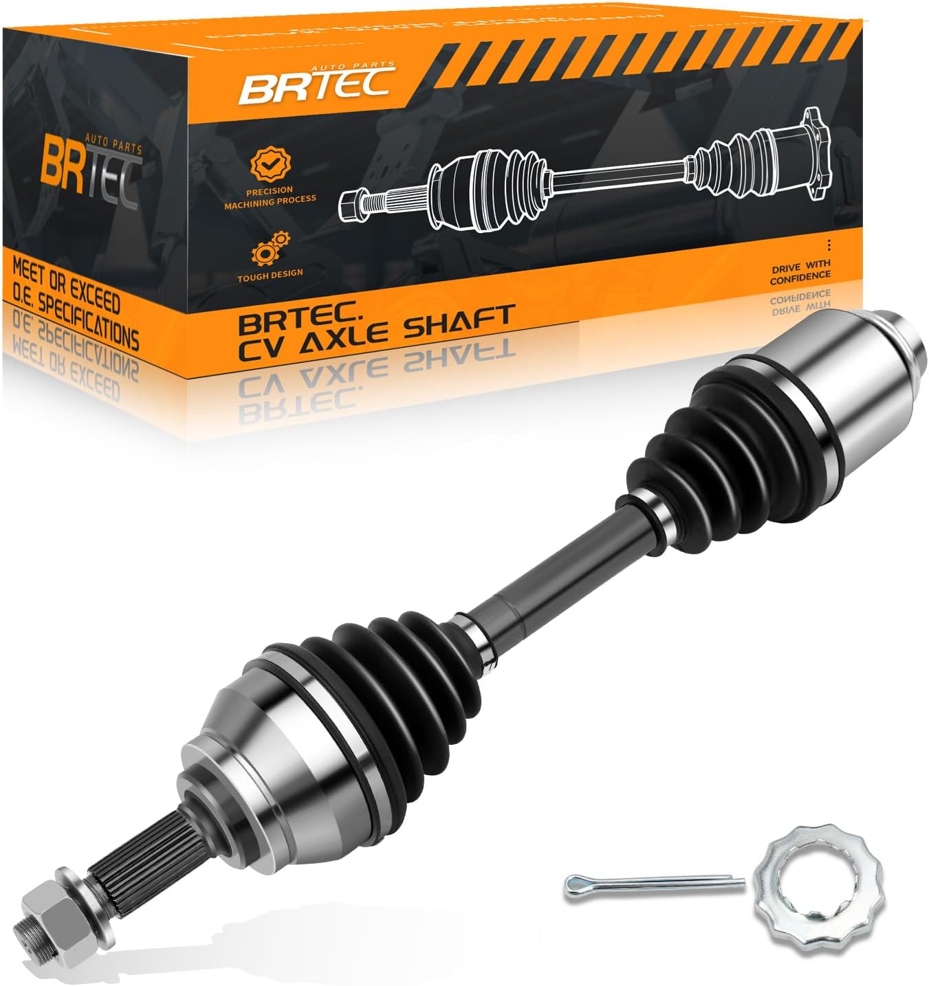 AWD Front CV Axle Shaft Assembly Compatible for Nissan Murano V6 3.5L 2003 2004 2005 2006 2007 - Passenger Side, 39100CA000