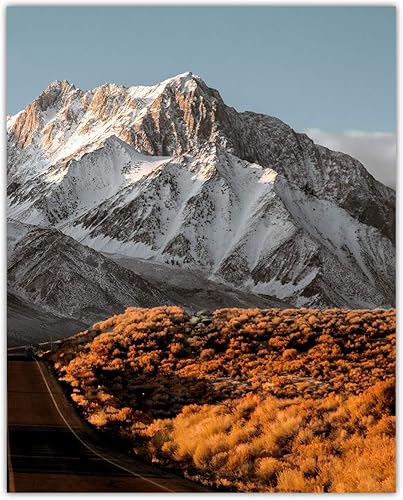 Miniatura 3 de Scenic Mountain View Abstract Wall Art: Minimalist, Aesthetic & Boho Wall Art for Home, Office, Bedroom & Living Room Decor - Set of 2 Unframed