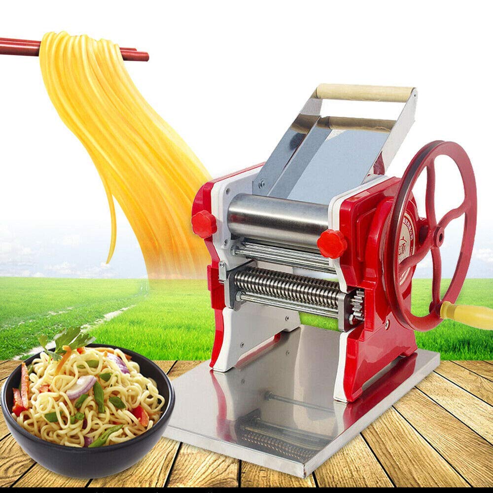 Sjdopulse Pasta Machine,Multi-Functional Home Commercial Manual Noodle Pasta Dumpling Skin Maker Machine Automatic Electric Makers Mult-Function Dough Making