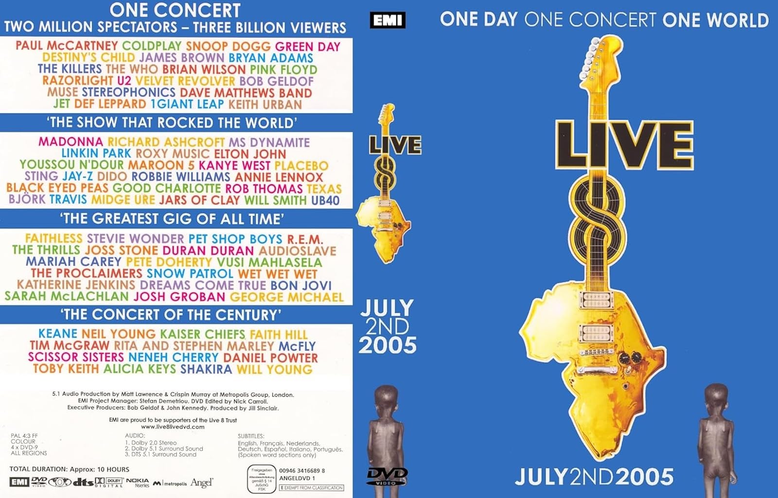 Live 8 - One Day One Concert One World (4 DVDs)