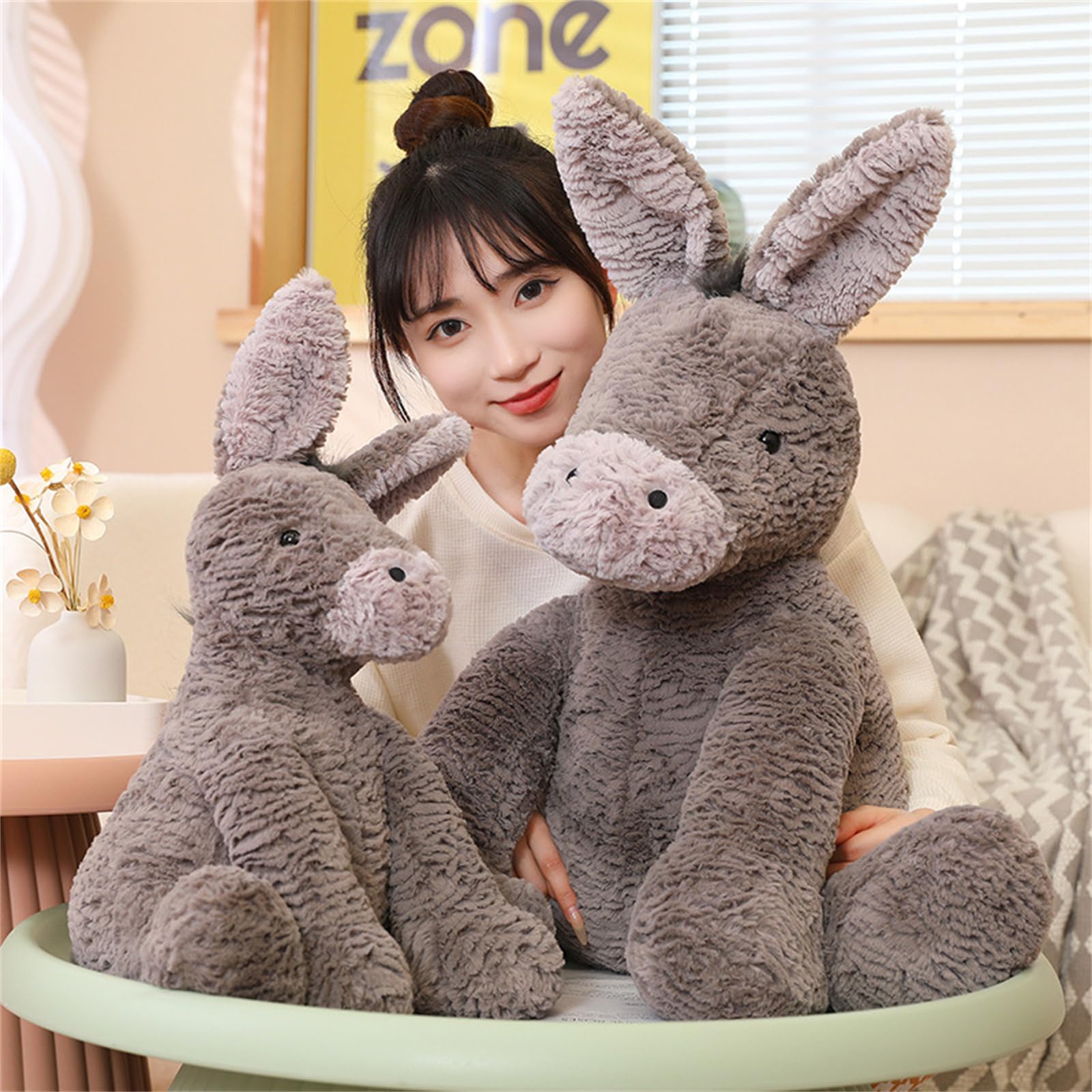 champracer Cuddly Toy Donkey, Cute Donkey Stuffed Toy for Children Boys & Girls - Image 4