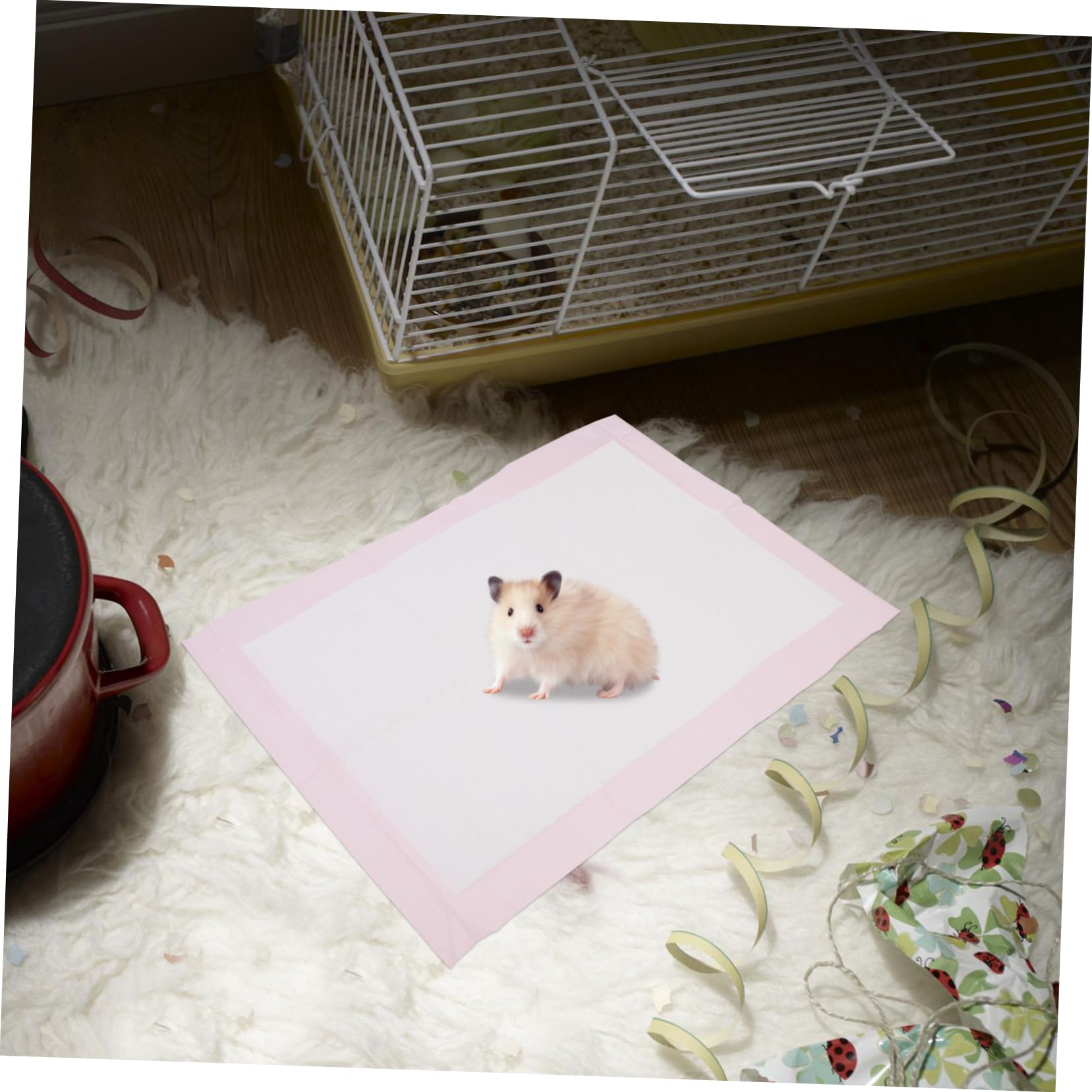 BESTonZON Welpen Unterlagen 90x60 Auslaufsichere Einweg Pipimatten aus Vlies 100 Stück für Kaninchen Hunde und Meerschweinchen