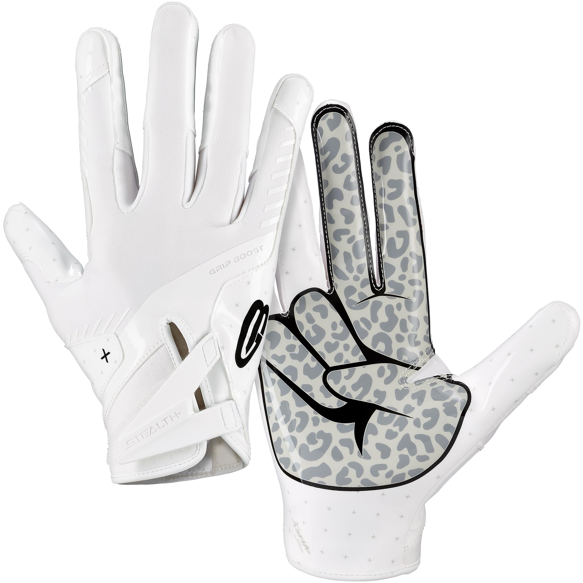 Grip Boost Peace Stealth 6.0 Boost Plus Football Gloves - Adult Sizes