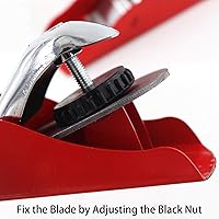 Vista 2 de Mini cepilladora de mano pequeña cepilladora de 6-1/2 pulgadas para carpintería, avión de mano con hoja de 1 pulgada de avión de bloque ajustable