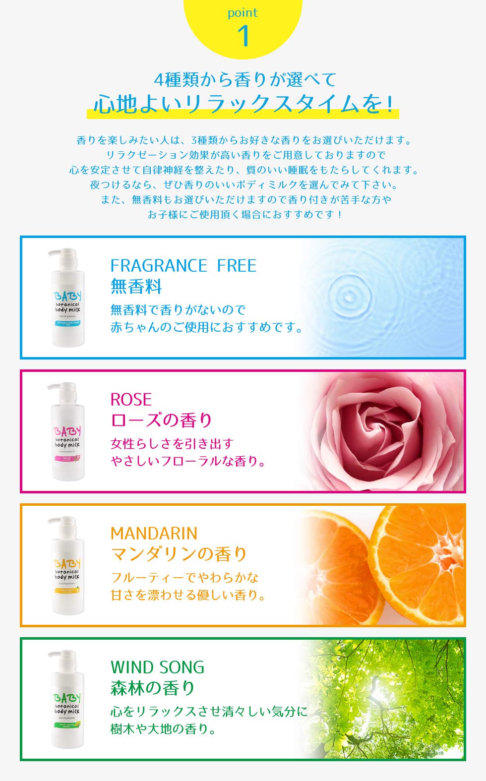 Amazon | guna ベビー ボタニカル ボディーミルク ローズ 490ml