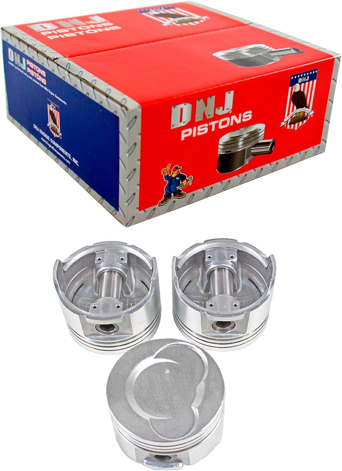DNJ P526.20 Oversize Piston Set for 1989-2000 Chevrolet Geo Metro 1.0L L3 6V SOHC 993cc
