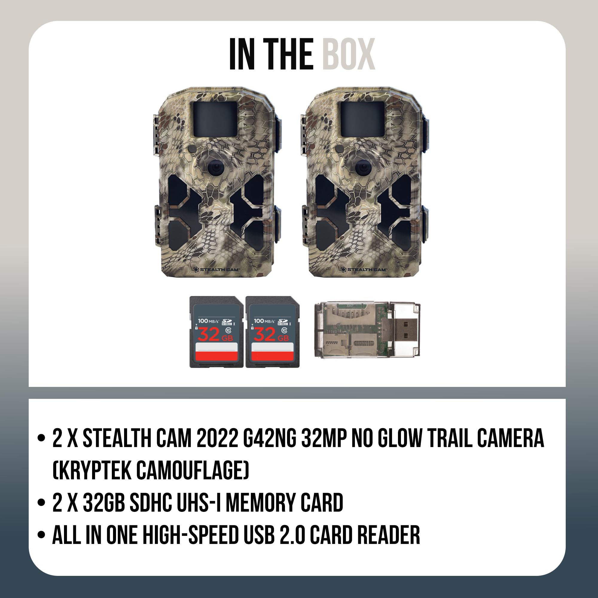 Amazon.com: Stealth Cam 2020 G42NG 24MP Trail Cameras (2-Pack) and