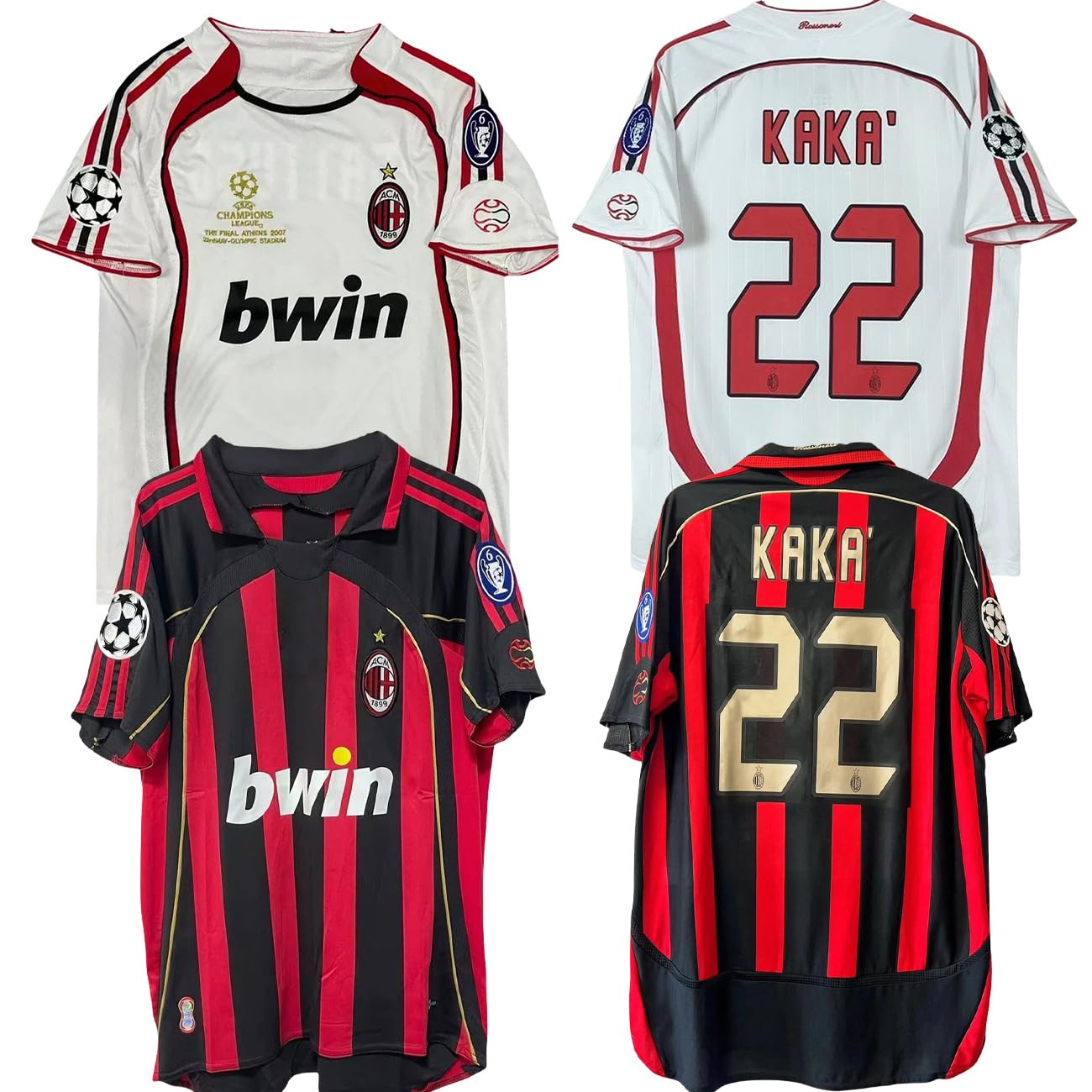カカ　ACミラン　06/07ユニフォーム Amazon.co.jp: [XUPENG] カカ ACミラン 06 07年 AC MILAN かか
