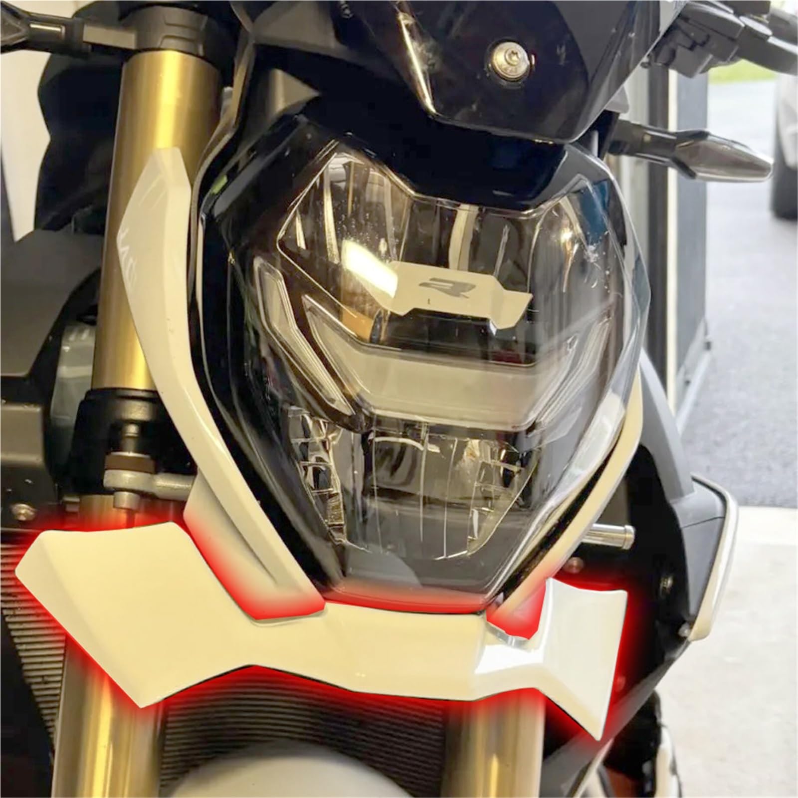 Front Bumper Splitter dachowy Pasuje do BMW F900R 2021 2022 F 900R S1000R Modyfikacja docisku Naked przedni spojler