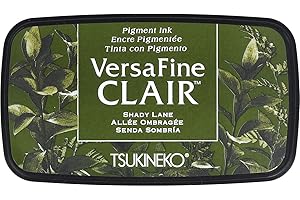 Tsukineko VersaFine Clair Full Size Ink Pad in Shady Lane: Exceptional Detail and Vibrant Imprints