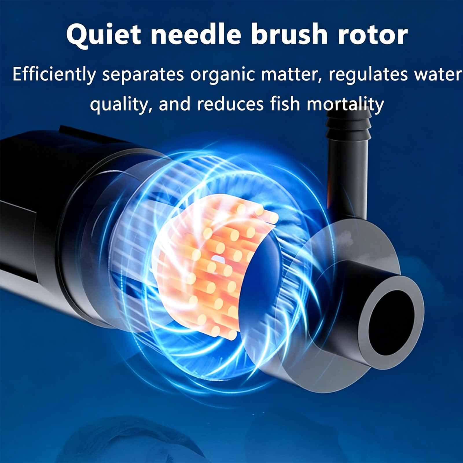Écumeur De Surface pour Aquarium, Écumeur De Protéines pour Aquariums d'eau De Mer, Vanne D'aération À Bouton, Capacité d'eau Adaptée : 2 L À 20 L / 5 L À 40 L / 15 L À 90 15L