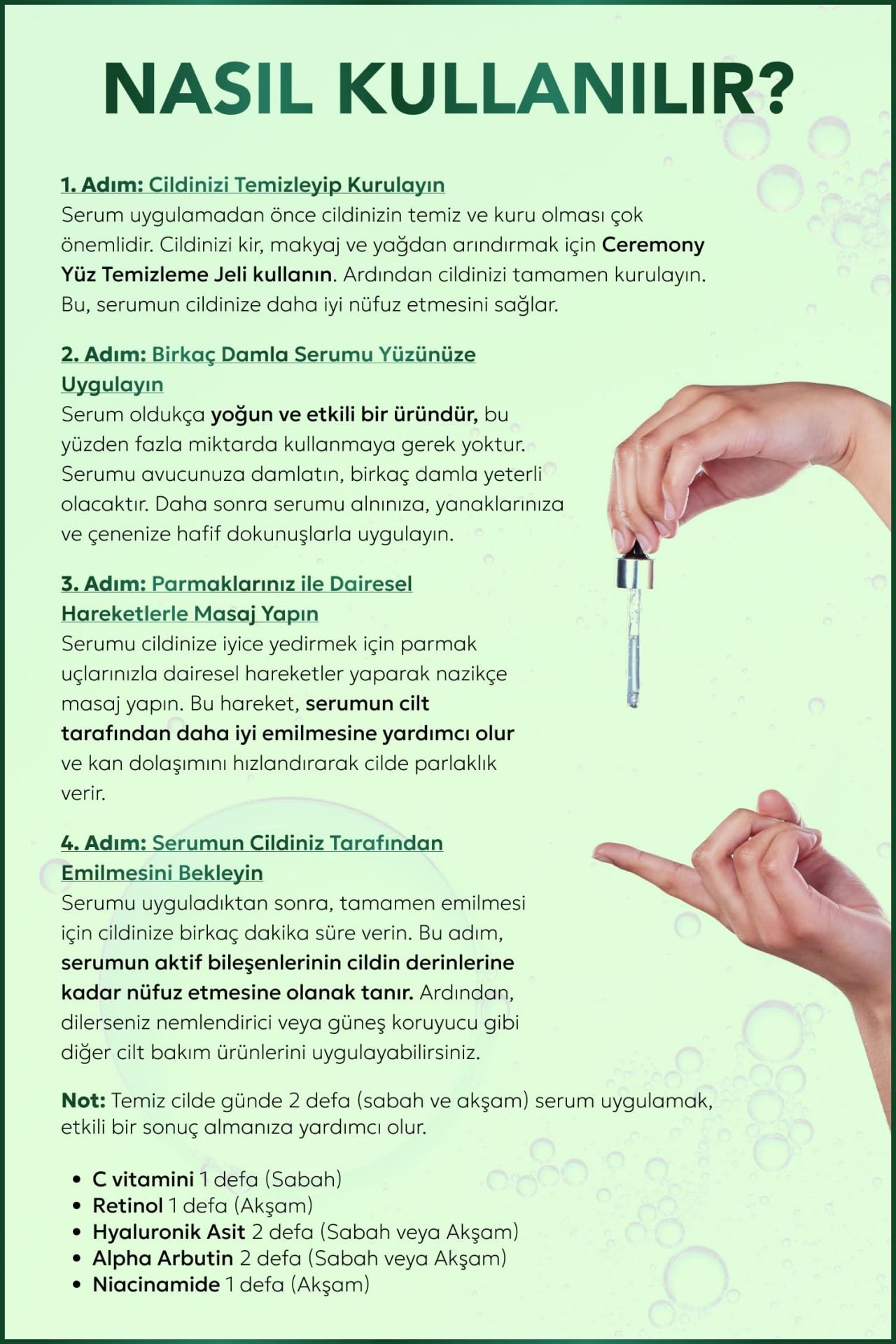 CEREMONY SERUM NİACİNAMİDE 30 ML