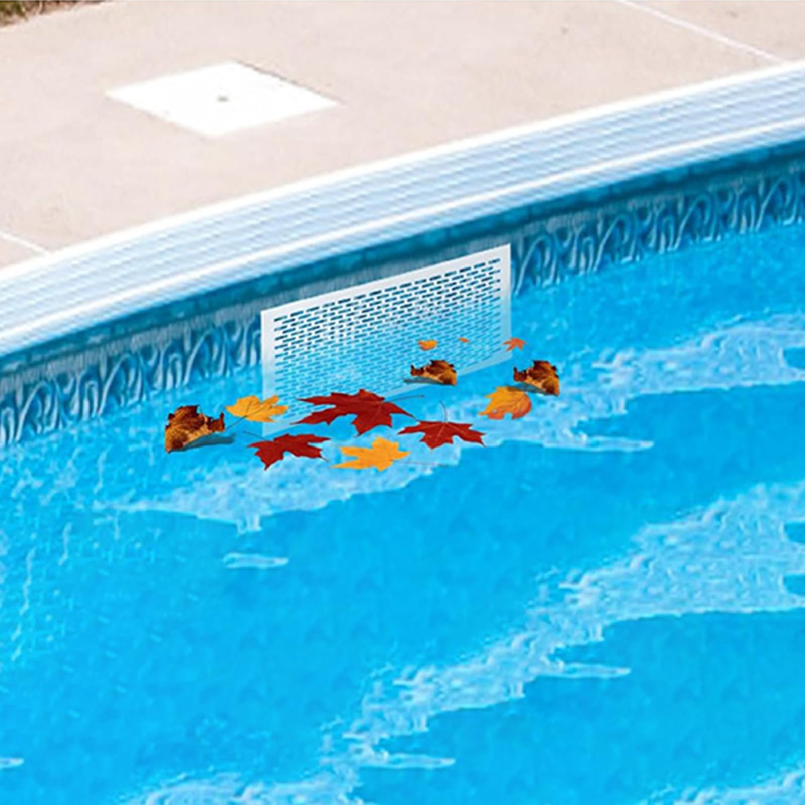Grille de Protection pour Skimmer de Piscine Anti-Feuilles Toile Maillée Renforcée Écran Nettoyage Spa Étang