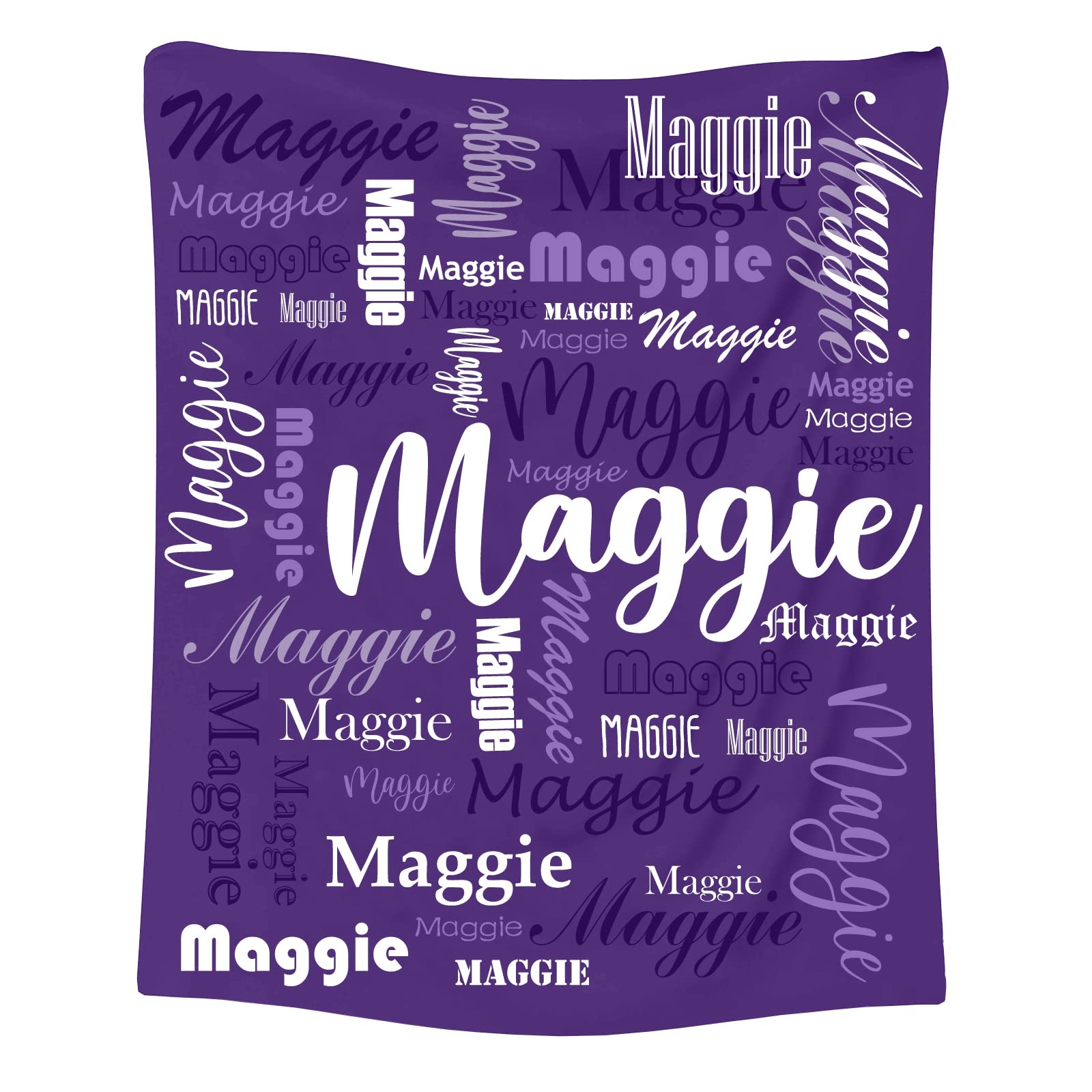 NIBESSER Personalised Baby Blanket with Names Custom Blankets Personalised Baby Gifts Customised Blanket for Boys Girls Newborn Toddlers Kids Adults Mom Dad Family Friends Dogs