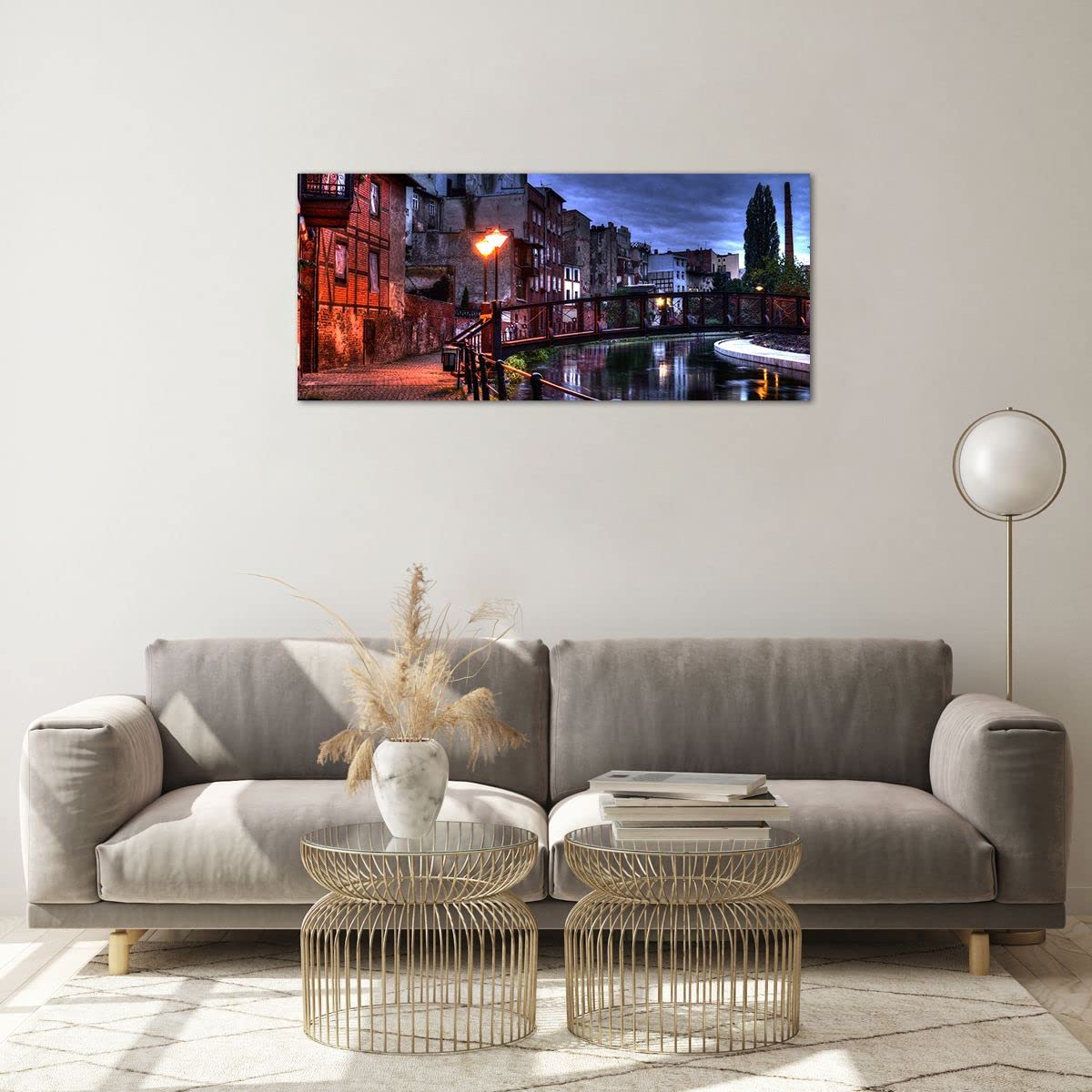 Tableau Déco Impression Sur Verre ARTTOR, 100x40cm, Paysage Marin Avec île Et Phare (thème Architecture Et Histoire)