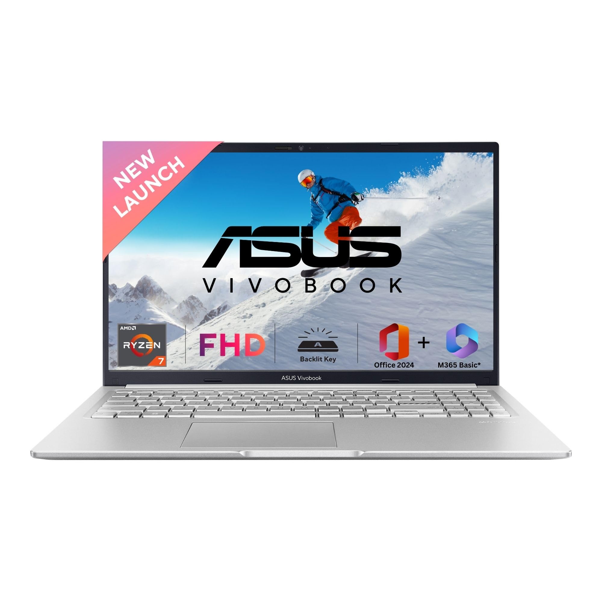 ASUS Vivobook 15, AMD Ryzen 7 5825U, 16GB RAM, 512GB SSD, FHD 15.6