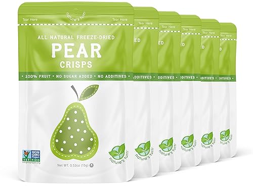 Miniatura 10 de Nature's Turn Snacks de frutas liofilizadas, patatas fritas de piña, paquete de 6 (0.53 onzas cada uno)