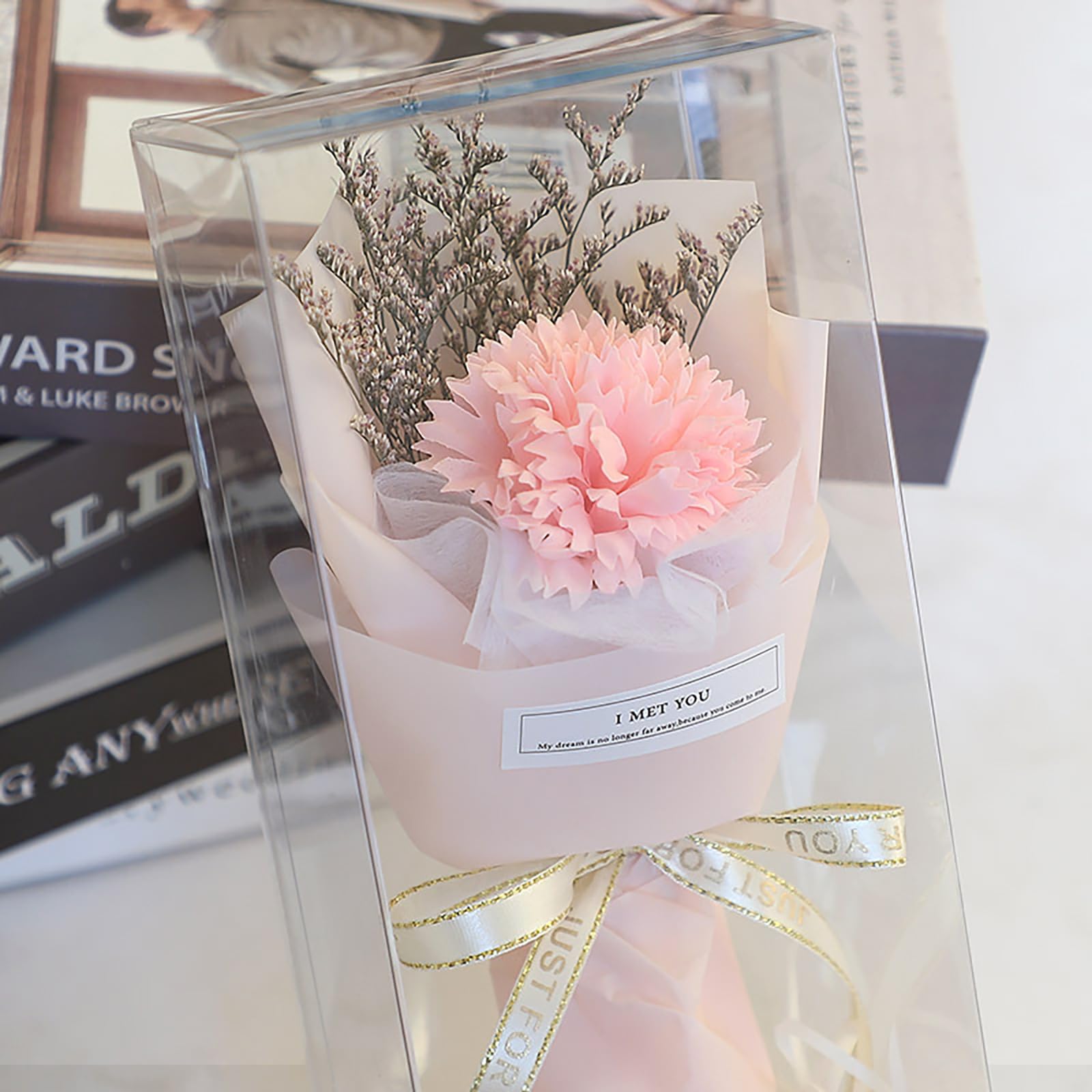 Amazon｜ミニブーケ 花束 リンツ チョコ ソープフラワー 花束 卒業祝
